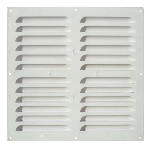 Celosía Rejilla Ventilación Baño 30 Cm X 30 Cm Pvc Blanco