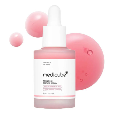 Medicube Suero Reafirmante Peptide Rosa Revitaliza Piel Opaca Día y Noche | Envío gratis