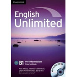 English Unlimited B 1 Pre Intermediate Cours (with  E-