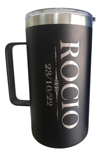 Termo 20 Oz Taza Agarradera Personalizado Nombre En Laser