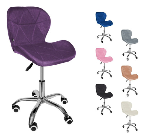 Silla Oficina Tela Ergonómica Moderna Ejecutiva Cromada