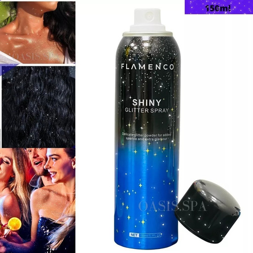 Polvo De Hadas En Spray Marca Flamenco Spray Glitter