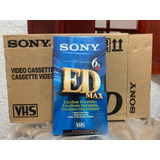 Video Casete Vhs Sony Ed Max De 6 Horas Nuevos Sellados Bara