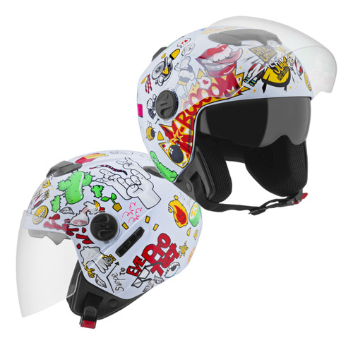 Super Lançamento Capacete Custom Stencil New Atomic Universe