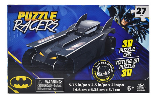 Dc Batman Batimovil Puzzle Racers 27pc 3d Spin Master