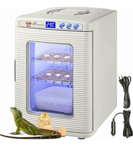 Happybuy Incubadora De Reptiles Blanca De 25 L, Incubadora