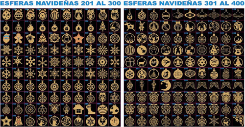 Pack De Vectores  900 Esferas /corte Laser 4 Formatos