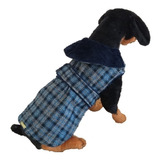 Roupa Pet Inverno Xadrez Forro Pelúcia Pp Pinscher Filhote