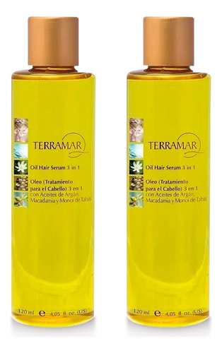 2 Óleo Terramar Tratamiento Capilar 3 En 1. Original 120 Ml 