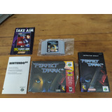 Perfect Dark N64 P/ Nintendo 64 C/ Caixa E Manual Original 