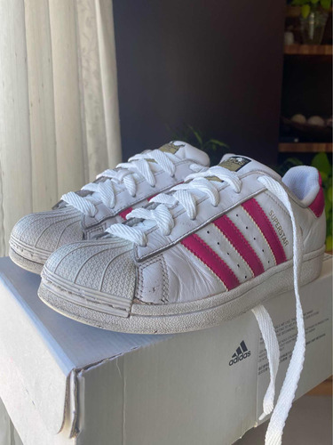 Zapatillas adidas Superstar Originales Talle 36 Fucsias