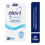 Elevit 2 Omegas Sup Alimenticio Con Dha&acido Folico Cap C28 Sabor Neutro