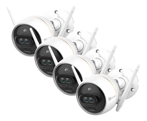 Kit X4 Camara Seguridad Wifi 2mp Ezviz Vision Nocturna Color