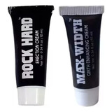 2 Lubricantes Crema Retardante Rock Hard & Max Width 10 Ml