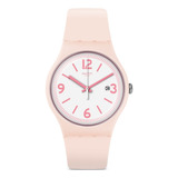 Reloj Swatch English Rose Suop400 Silicona Rosa Mujer Niña