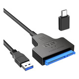 Adaptador Sata 2.5 A Usb + Tipo C