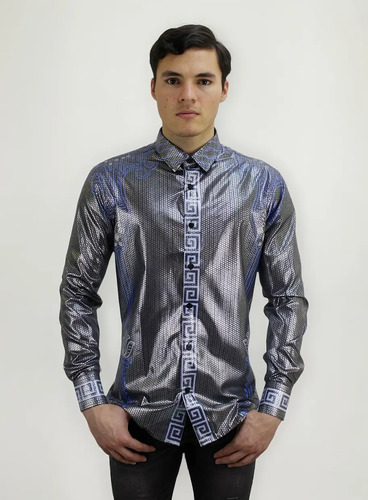 Camisa Caballero Vassari By Barabas 2vs170 Slim Fit Manga L | Meses sin interés