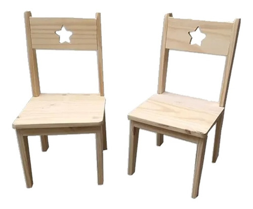 2 Sillita Silla Para Nenes  Nordico Pino Mundopino 