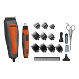 Kit Máquina De Corte E Aparador Wahl Combo Cut 220v Cor Laranja