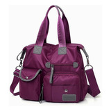 Bolsa De Ombro À Prova D'água Oxford Cor Purple