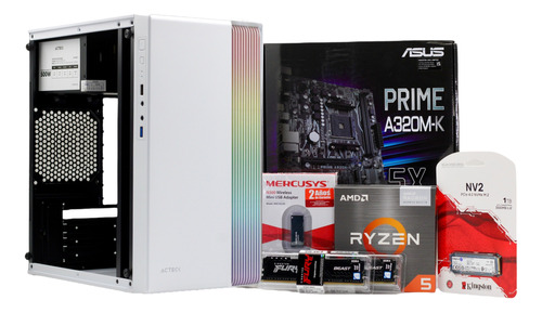 Pc Gamer Cpu Ryzen 5 5600g 16gb 1tb Nvme Ssd Wifi 300 Mbps