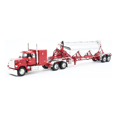 Tráiler Mack Super-Liner DCP 1\u002F64 Remolque Heil Rojo Coleccionable | Envío gratis