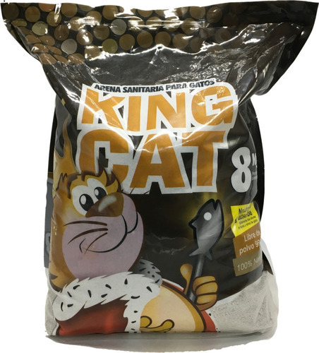Arena Para Gatos 8 Kg King Cat X 8kg De Peso Neto