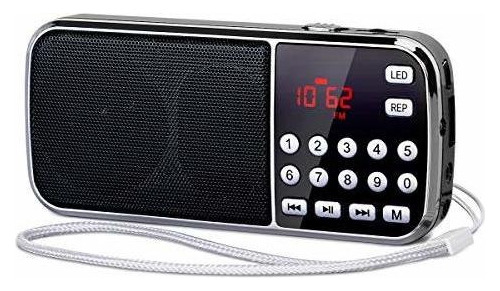 D Prunus J-189 Radio Portátil Pequeña Radio Fm Bluetooth