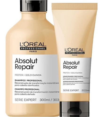 Kit Loreal Absolut Repair Shampoo 300ml +condicionador 200ml