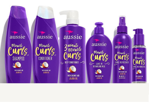  Aussie Miracle Curls Collection: Shampoo, Conditioner Spray