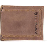 Billetera De Hombre Carhartt Duradera Cuerina Detroit Marron