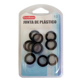 Set 10 Gomas Planas Negra Para Llave 1/2 Goma Filtro Malla