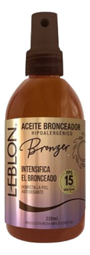 Aceite Bronceador Bronzer Leblon Fps 15 220 Ml