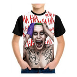 Camiseta Do Coringa Joker Infantil Masculina Roupas Blusa Br