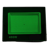 Kit 5 Refletores Holofote Verde 400w Led Iluminação Externa