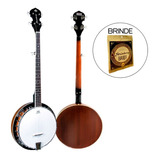 Banjo Strinberg Wb50 05 Cordas Mogno C/ Pele Remo