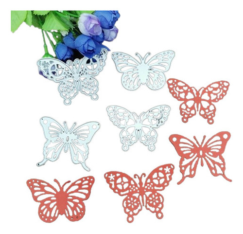 Die Cut Cortantes Scrapbooking Troquel Mariposas X4 Mod B