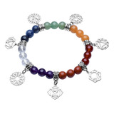 Top Plaza 7 Pulseras De Curación De Chakras Con Piedras Real