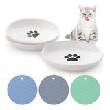 Platos De Comida Para Gatos De Cerámica Dorakitten: Cuencos 