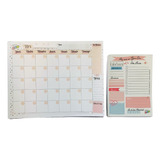 Kit Planificador M Libre De Fechas + Taco Día Rosado/planner