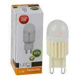 Foco Pellizco Ampolleta G9 Luz Calida Blanco G9 Tecnolite