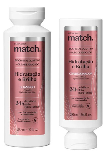 Match Hidratação E Brilho Shampoo + Condicionador Boticário