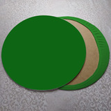 50 Capas Para Sousplat Lisa - Rápido - Varias Cores Cor Verde- Bandeira Liso