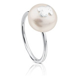 Anillo Tous Sweet Dolls En Plata De Ley Con Perla.