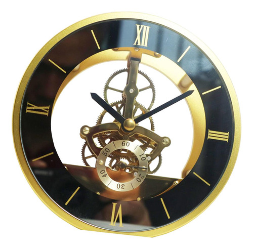 #(5.17) Reloj De Reloj De Metal Decorativo Antiguo Panel