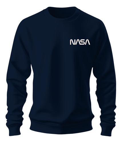 Sudadera Sweater Bordado Astronauta Logo Letras Nasa 