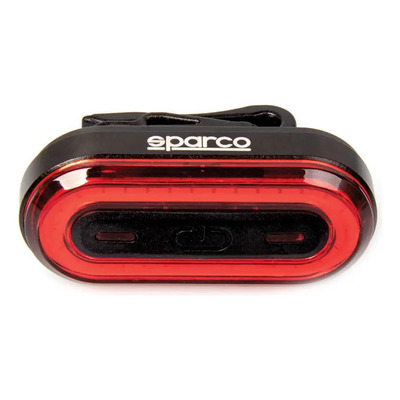 Luz Trasera Recargable Para Bicicleta 50 Lúmenes Sparco Color Negro | Meses sin interés