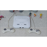 Mega Drive 3 Branco Tec Toy Com 81 Jogos Na Memória 2 Controles Originais