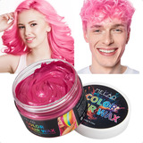 Cera De Color Rosa Para El Cabello  Tinte Temporal  #u