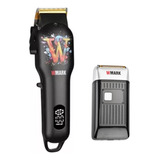 Maq.de Corta Profissional Wmark Ng 123 + Shaver Ng 996 Preto